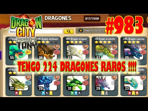 Dragon City "Capítulo 983 - Tengo todos los Dragones Raros (224 Dragones)" por Tony