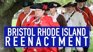 Bristol Rhode Island Reenactment #ma250 #americanrevolution #americanhistory
