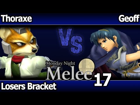 MNM17 Melee - Thoraxe (Fox, Marth) vs Geoff (Marth) - Losers Bracket