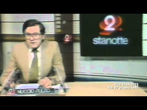 Il Tg2 del 27/6/80 annuncia la scomparsa del Dc9 Itavia