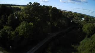 Съёмка видео с квадрокоптера HUBSAN X4 H502 S деревня Аладьино