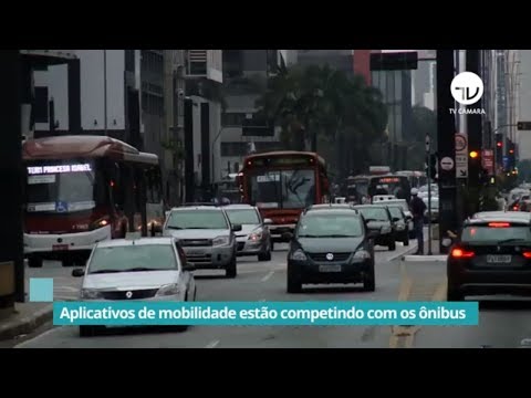 Aplicativos de mobilidade estão competindo com os ônibus