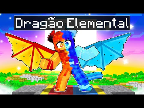 Jogando como um DRAGÃO ELEMENTAL no Minecraft ◂Miika▸