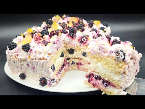 torta di more con ricotta e limone