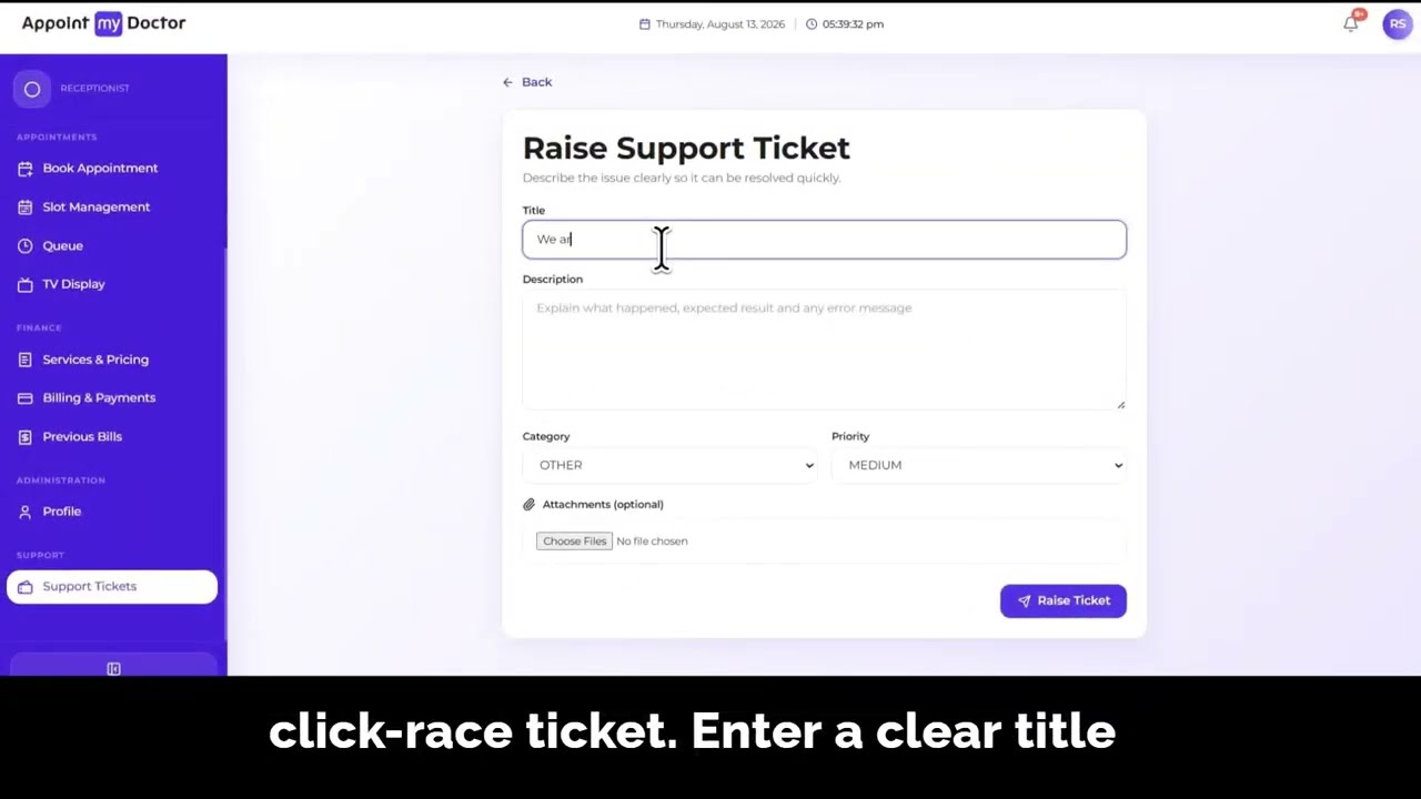 Thumbnail for Raise & Manage Support Tickets