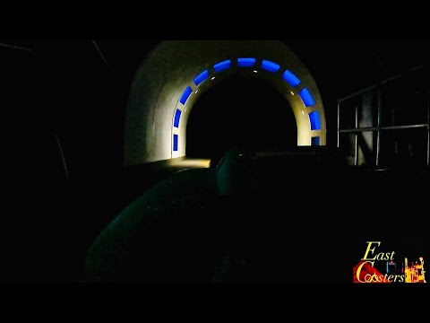 Front row point of view footage of Flight of Fear