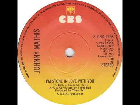 UK New Entry 1975 (18) Johnny Mathis - I'm Stone In Love With You