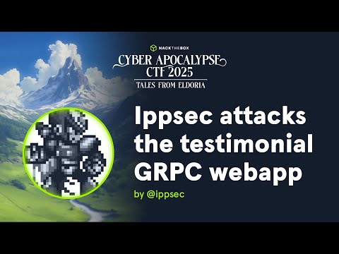 Ippsec attacks the testimonial GRPC webapp by @ippsec | Hack The Box