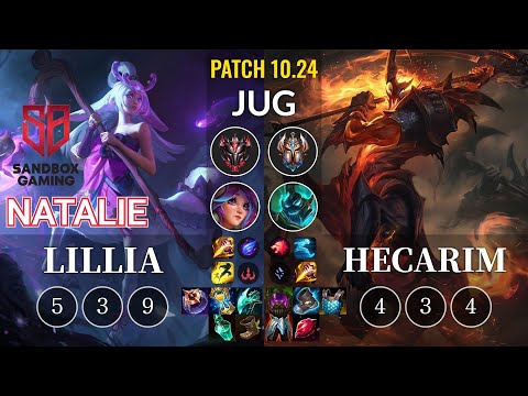 SB Natalie Lillia vs Hecarim Jungle - KR Patch 10.24