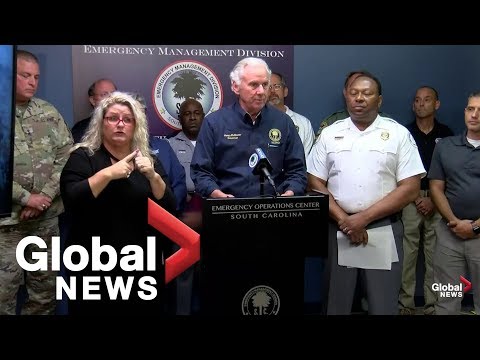 South Carolina governor provides update on Hurricane Dorian preparations