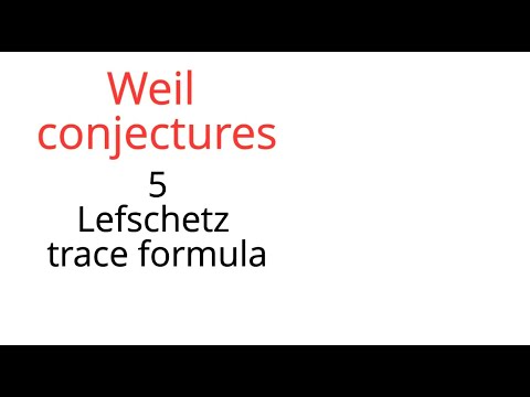 Weil conjectures 5: Lefschetz trace formula