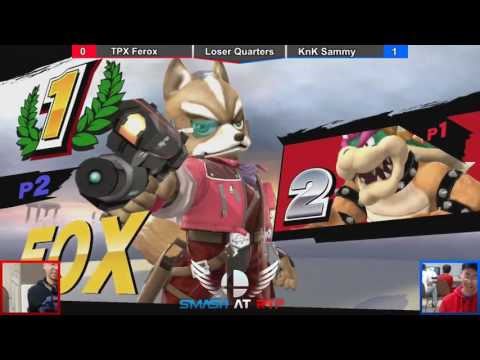 Losers Quarters TPX | Ferox (Bowser/Marth) vs KnK | Lee (Fox) RTP 1-30-17