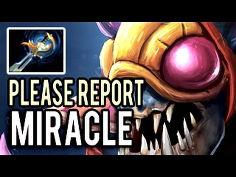 Please REPORT Miracle! Immortal Slark - 960 GPM + RAMPAGE Dota 2