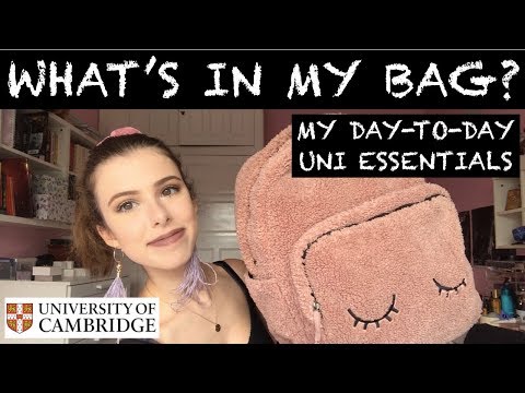 WAS IST IN MEINER UNI-TASCHE? | STUDENT IN CAMBRIDGE
