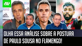‘Gente, é esquisito. Observem como o Paulo Sousa está’: análise sobre o Flamengo gera debate