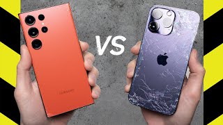 Samsung Galaxy S23 Ultra vs Apple iPhone 14 Pro Max Drop Test!