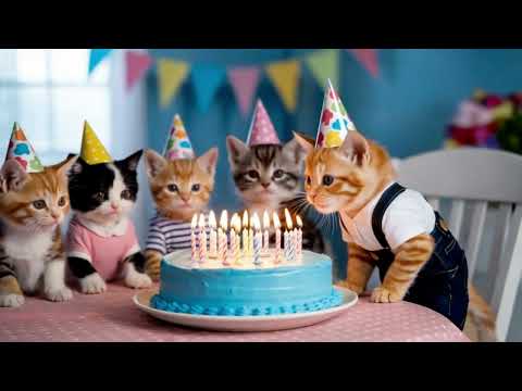 🎉🎁Orange Cat Scully's Friends Throw Him a Surprise Birthday Party! 🐱🎂