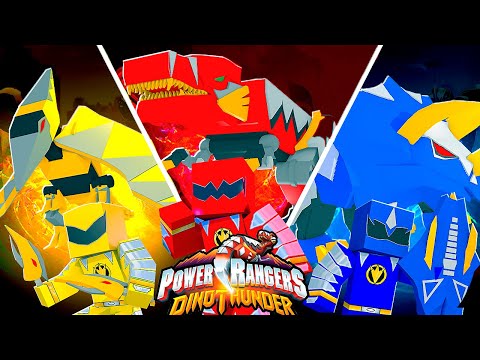 Minecraft: TODOS OS ZORDS CHEGARAM ( Triceratops, T-Rex & Pterodátilo) !! -  POWER RANGERS Ep.8