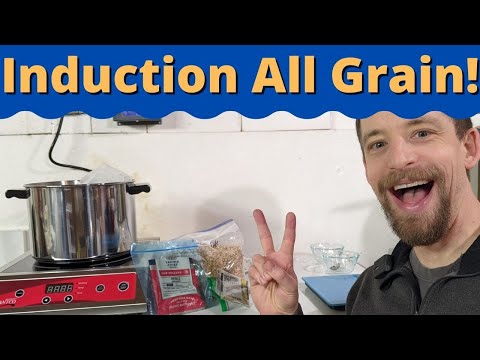 How to brew all grain beer with induction burner!
