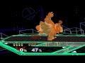 SSBM Giga Bowser VS Micro Falcon Turbo Mode