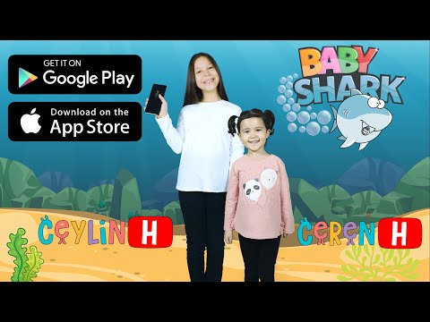 Ceylin-H & Ceren-H | Baby Color Shark Song Game Version | Sing and Dance! | Children Nursery Ryhmes