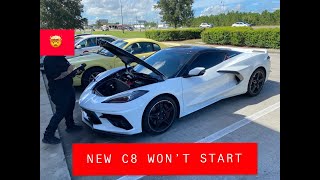 NEW 2020 C8 CORVETTE WON'T START ??!!