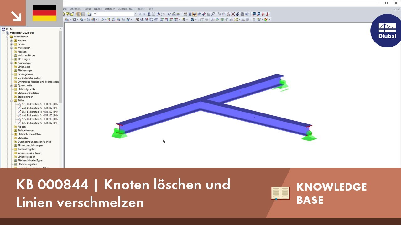 KB 000844 | Knoten löschen und Linien verschmelzen