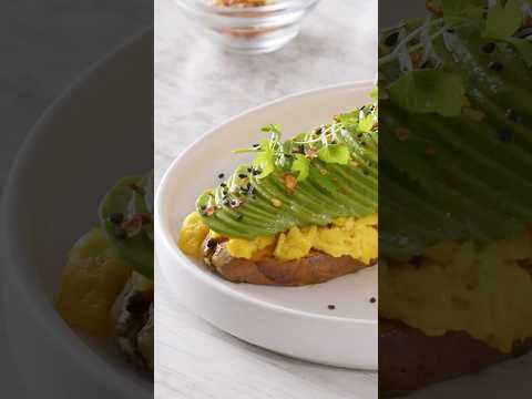 Sweet Potato Avocado Toast and Egg