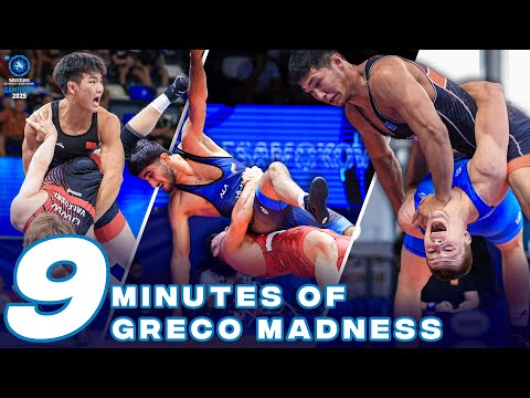 9 minutes of Greco-Roman madness from the U20 World Championships