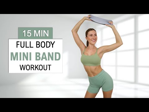 15 MIN FULL BODY MINI RESISTANCE BAND WORKOUT | Lean Muscles, No Repeat, Fun + Sweaty, Low Impact
