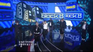 [sbs 인기가요] 블락비 - 원너 비, Block B - Wanna B, 620회 2011년5월8일 일요일