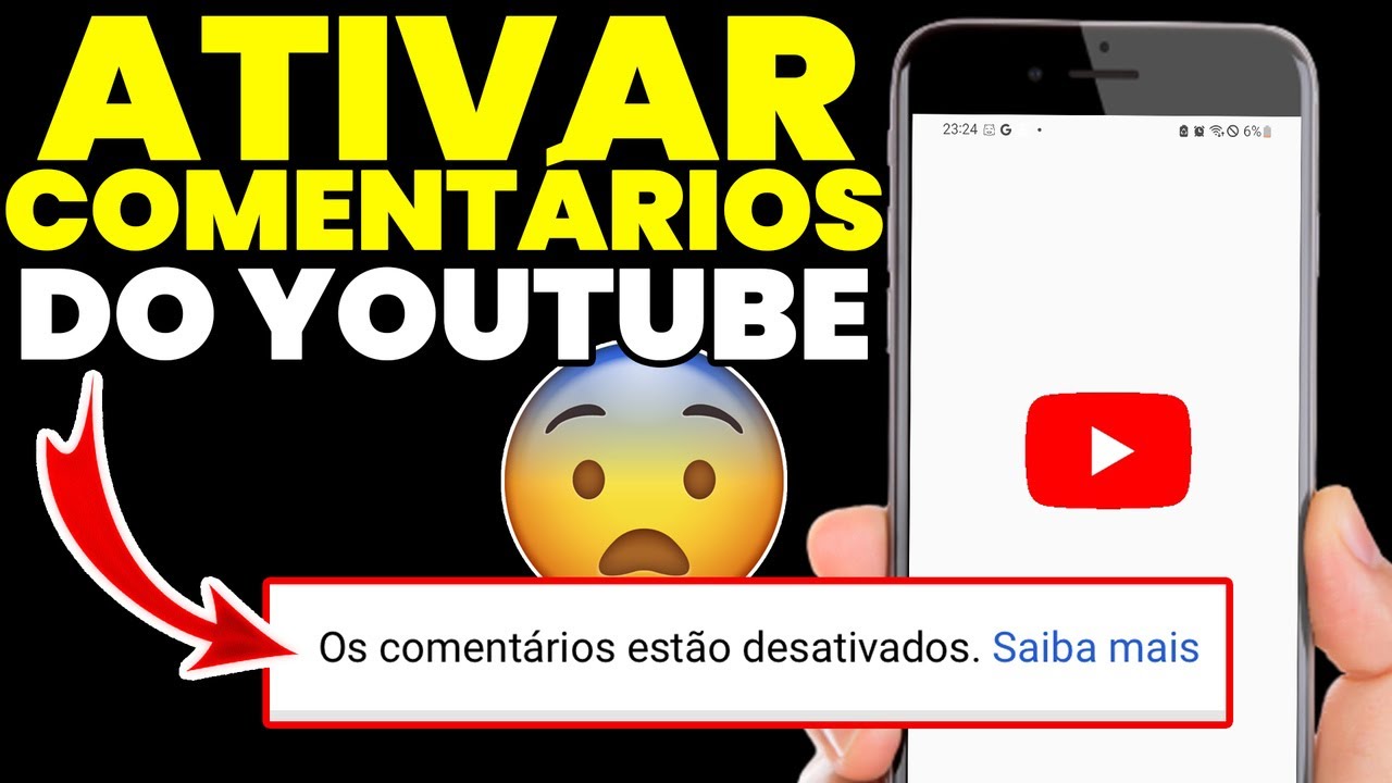 Como ATIVAR os COMENTÁRIOS do YOUTUBE pelo CELULAR!