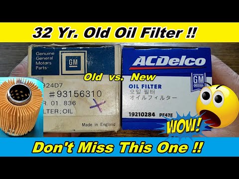 ACDelco Oil Filter PF47E Cut Open vs. Old ACDelco Oil Filter 93156310 Cut Open