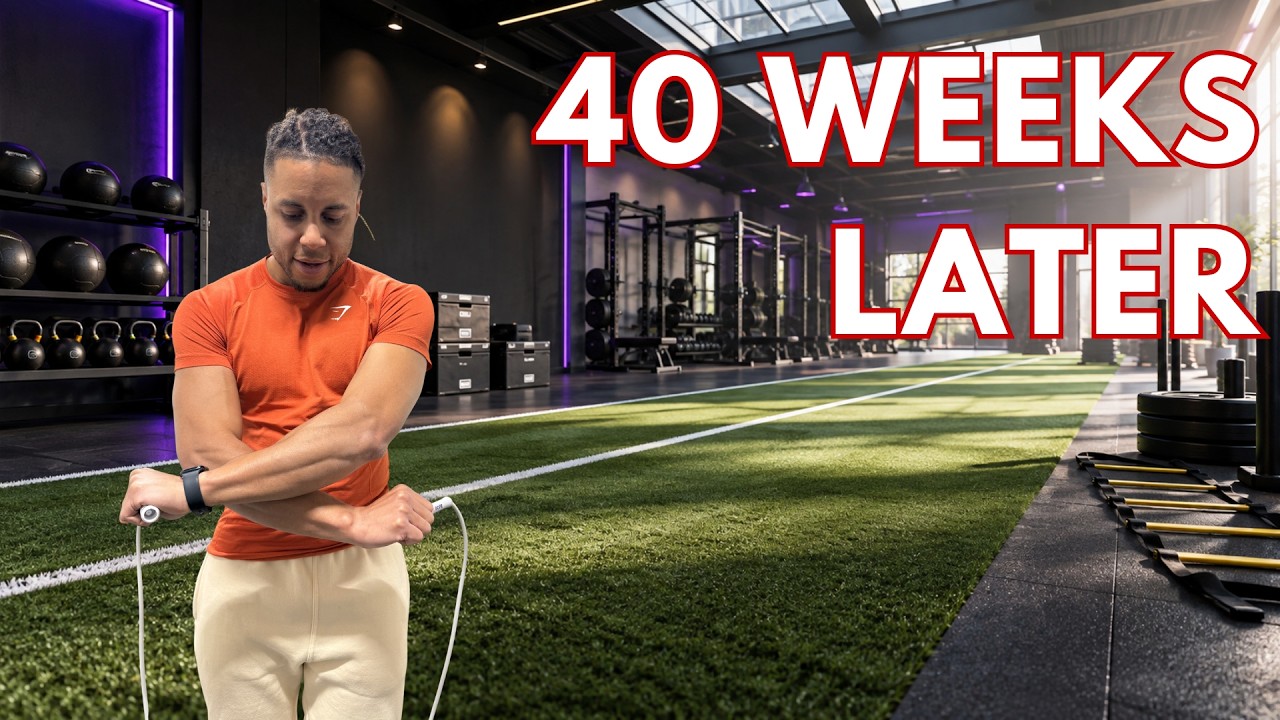 Geraldo Alken shows his 40-week jump rope transformation from beginner basics to advanced skills.