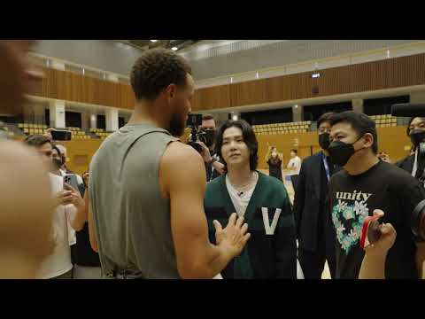Stephen Curry Meets SUGA!