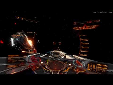 Elite Dangerous Federal Corvette SOLO Threat 8 multipalyer mission
