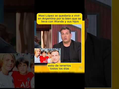 Maxi López se quedaría a vivir en Argentina con Wanda Nara y sus hijos #maxilopez #wandanara