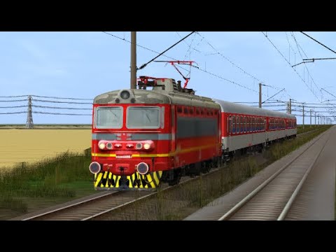 Trainz 12: Sofia - Lakatnik with passenger train and locomotive 44 099