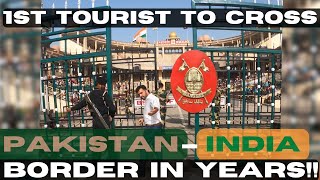 FIRST tourist to cross the Pakistan - India "WAGAH" border in years! Motorcycle trip goes on!