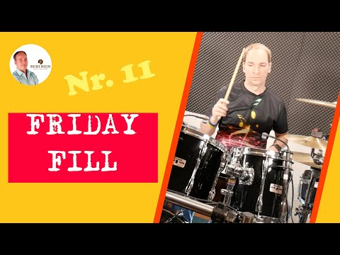 Friday Fill Nr.11 - mit dem Single Paradiddle - Schlagzeug lernen mit Schlagzeuglehrer Rudi Hein
