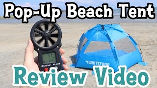 WhiteFang Pop-Up Beach Tent (Review Video)