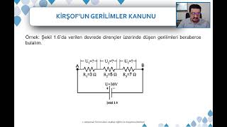 DHF 103 12. Hafta: Doğru Akım ve Direnç