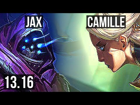 JAX vs CAMILLE (TOP) | 2.5M mastery, 6 solo kills, 700+ games | KR Master | 13.16