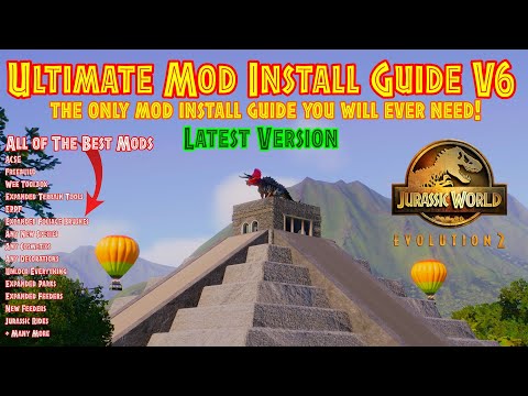 Ultimate Mod Install Guide V6 - Marine Species Update - All The Best Jurassic World Evolution 2 Mods