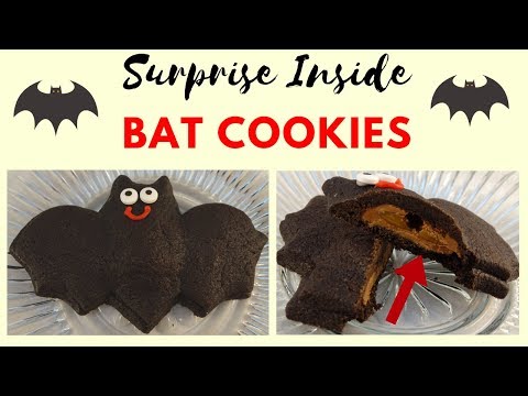 Cute Bat Surprise Inside Cookies for Halloween