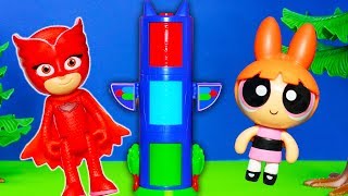 Powerpuff Girls Say Oops with the Transforming Tower and PJ Masks