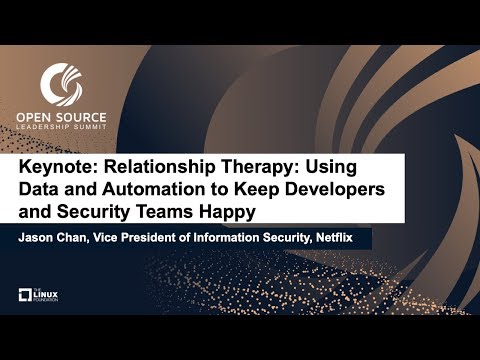 Keynote: Relationship Therapy: Keeping Developers and Security Teams Happy - Jason Chan, Netflix