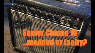 Video thumbnail for Cool faulty Squier Champ 15 ...What’s WRONG with this thing? by Gearfacts