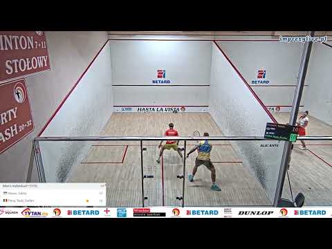 Nikita Panov 🇺🇦 - 🇷🇴 Radu Stefan Pena - ESF European Individual Closed Squash Championship 2023