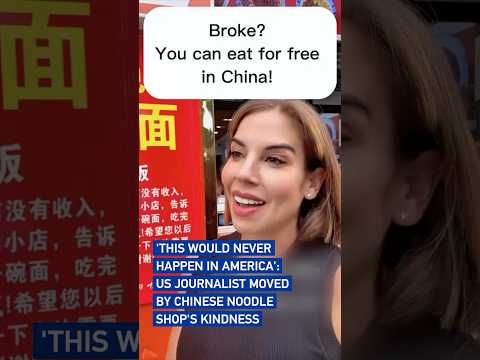US journalist moved by Chinese noodle shop's kindness